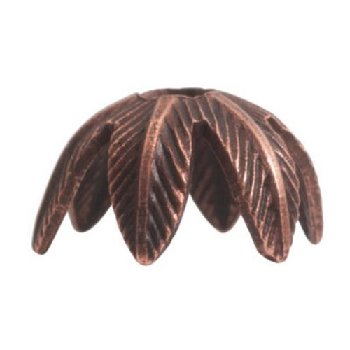 Beadcap: Brass Daisy by Nunn Design | Pk of 6