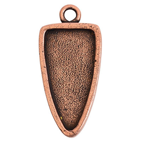 Bezel - Pendant: Arrowhead Grande Single Loop by Nunn Design | 1 Each *Discontinued*