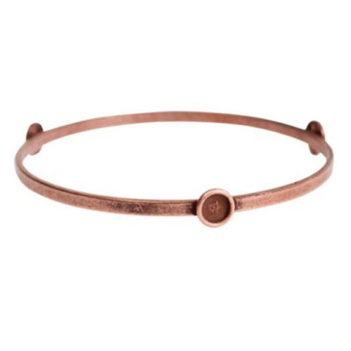 Bracelet: Bangle Flat Large with Bezels by Nunn Design | 1 Each *Discontinued*