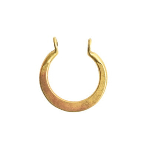 WIRE FRAME OPEN MINI CIRCLE FLAT DOUBLE HOLE BEZELS | 1 Each