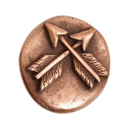 Button: Organic Small Round Crossed Arrows by Nunn Design | 1 Each