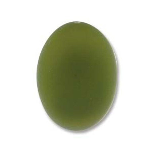 Lunasoft Oval Cabochon 18.5X13.5MM - Olive | Pk of 2 *Discontinued*