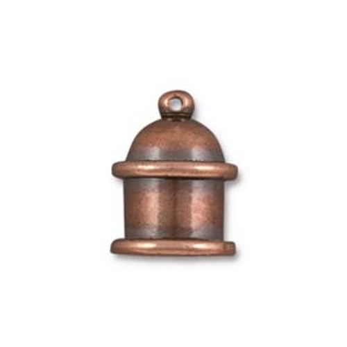 Cord Ends: 2mm Pagoda by TierraCast