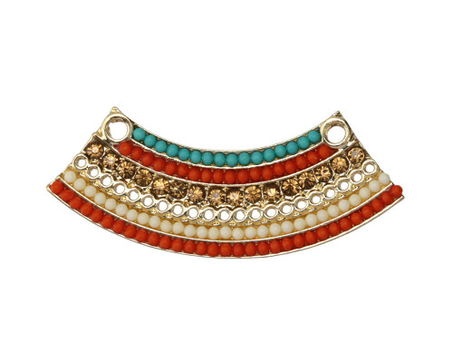 Zola Elements Arc Pendant - 42x16mm Beachy - Antique Gold