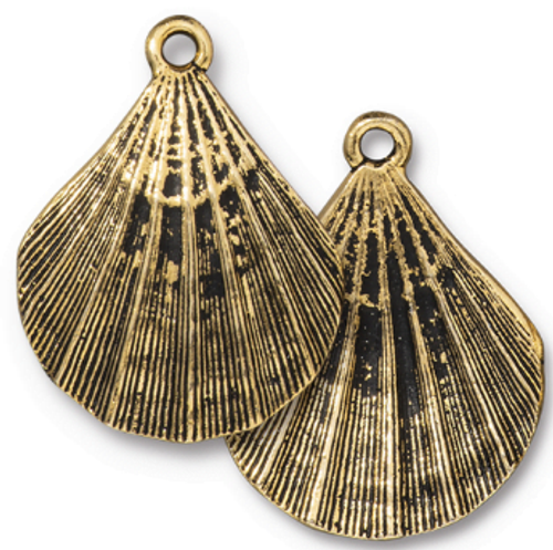 TierraCast Pendant: Scallop Shell | 1 Each