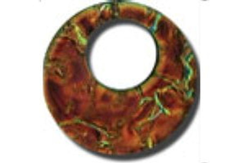 Round 38mm Rust Pendant