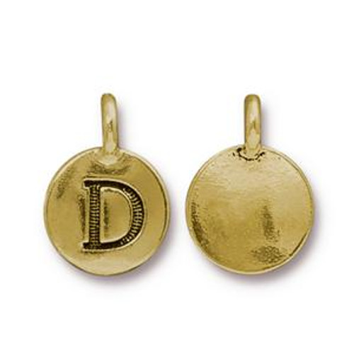 TierraCast Letter Charms: D | Pk of 2