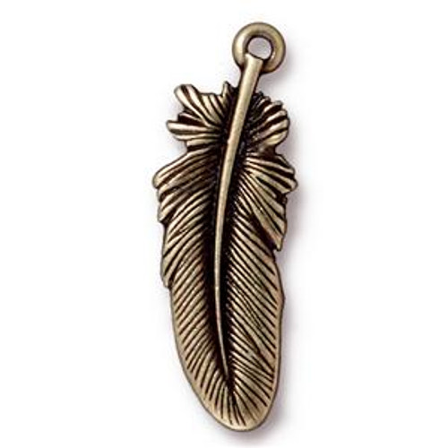 Tierracast Charms: Drop, Feather | Pk of 2