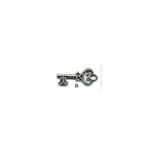 Silver Key Charm by Susan Clarke