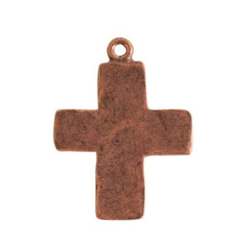 Nunn Charm - Hammered Cross | 1 Each