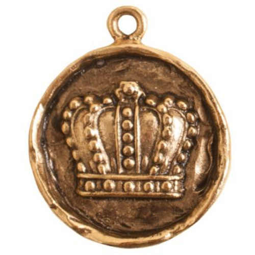 Charms: Small Round Crown by Nunn Design | 1 Each