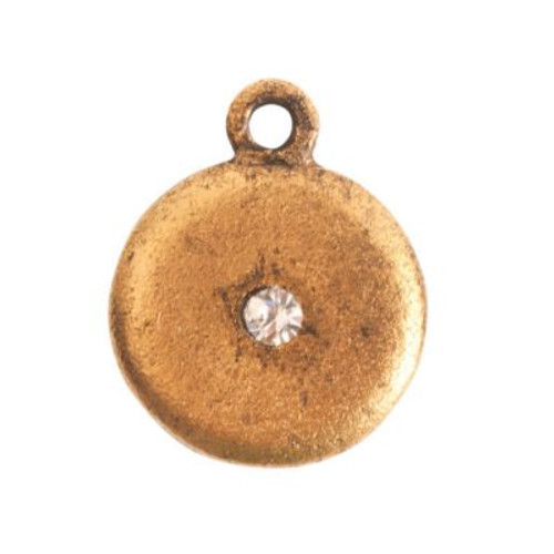 Charms: Small Disk Crystal by Nunn Design | 1 Each