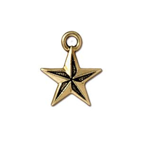 Charms: Nautical Star Drop by TierraCast | Pk of 2