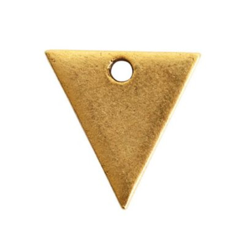 Charms: Itsy Flat Tag Triangle Metal Stamping Blank by Nunn Design | 1 Each