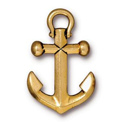 Charms: Small Anchor by TierraCast | Pk of 2