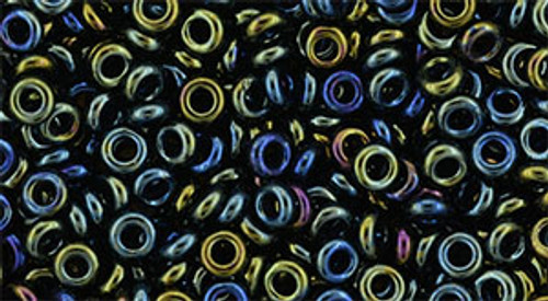 Demi Round Bead by Toho #84 Green Brown Metallic Rainbow Demi Round Bead by Toho #84 Green Brown Metallic Rainbow