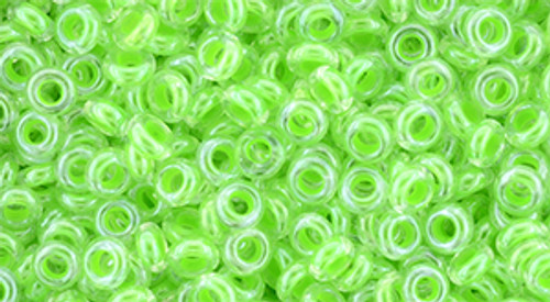 Demi Round Bead by Toho #805 Luminous Neon Green