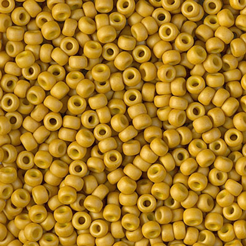 Round Seed Bead by Miyuki - #1233 Mustard Opaque Matte