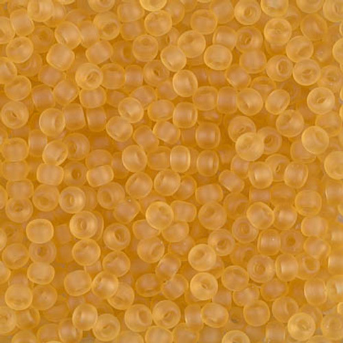 Round Seed Bead by Miyuki - #132-F Light Topaz Transparent Matte