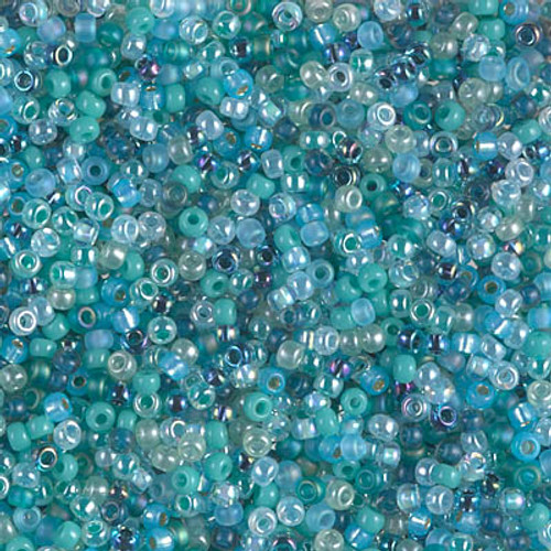 Round Seed Bead Mix by Miyuki - Touch of Teal Round Seed Bead Mix by Miyuki - Touch of Teal