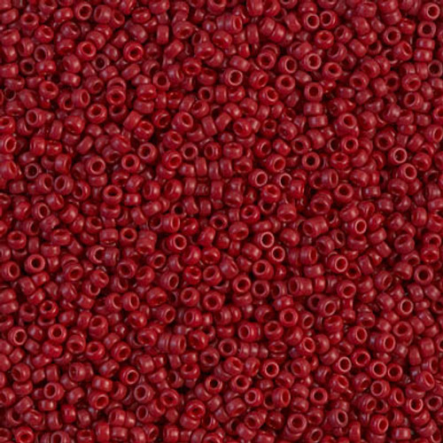 Round Seed Bead by Miyuki - #1464 Dyed Maroon Opaque