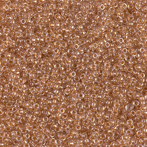 Round Seed Bead by Miyuki - #1522 Honey Beige Inside Color Lined Sparkle