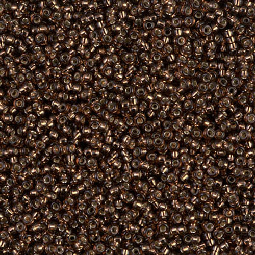 Round Seed Bead by Miyuki - #5-D Root Beer Transparent Silver-Lined
