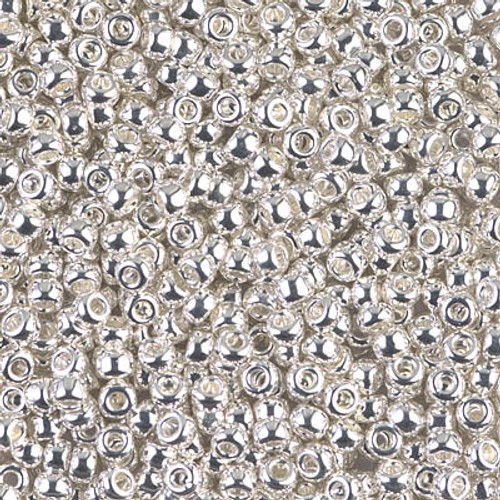 Round Seed Bead by Miyuki - #961 Bright Sterling Plated