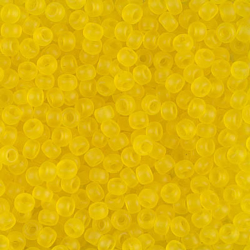 Round Seed Bead by Miyuki - #136-F Yellow Transparent Matte