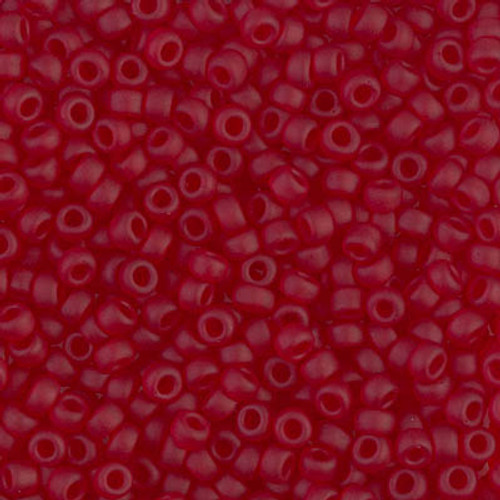 Round Seed Bead by Miyuki - #141-F Ruby Transparent Matte