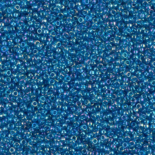 Round Seed Bead by Miyuki - #291 Capri Blue Transparent Rainbow