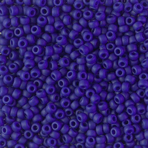 Round Seed Bead by Miyuki - #414-F Cobalt Opaque Matte