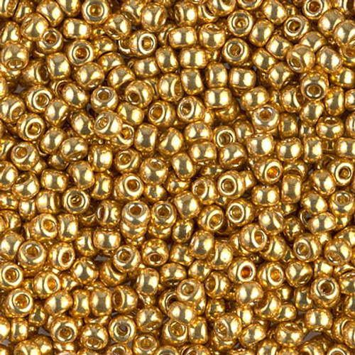 Round Seed Bead by Miyuki - #4202 Duracoat Galvanized Gold