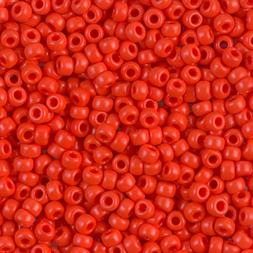 Round Seed Bead by Miyuki - #407 Vermillion Red Opaque