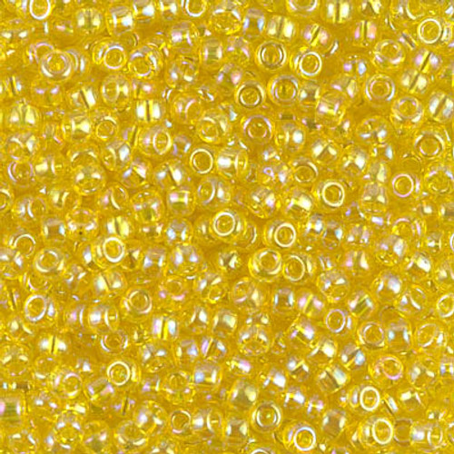Round Seed Bead by Miyuki - #252 Yellow Transparent Rainbow