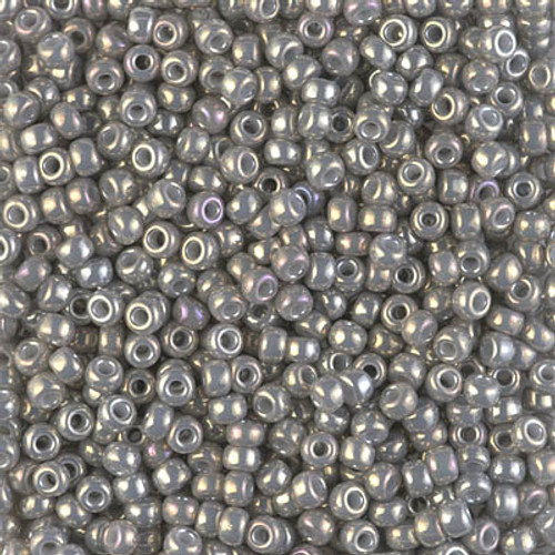 Round Seed Bead by Miyuki - #1865 Smoke Gray Opaque Luster