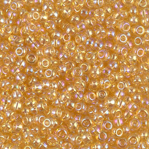 Round Seed Bead by Miyuki - #251 Light Topaz Transparent Rainbow