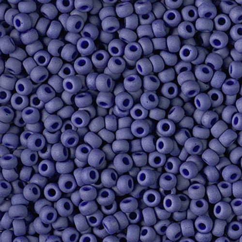 Round Seed Bead by Miyuki - #2075 Cobalt Opaque Luster Matte