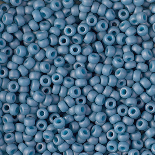 Round Seed Bead by Miyuki - #2074 Pale Denim Opaque Luster Matte