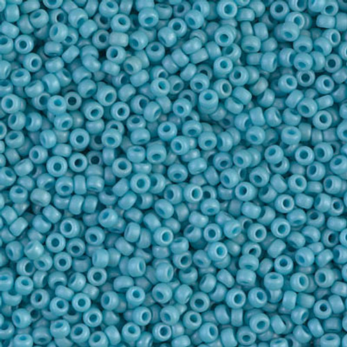 Round Seed Bead by Miyuki - #2029 Turquoise Blue Opaque Luster Matte