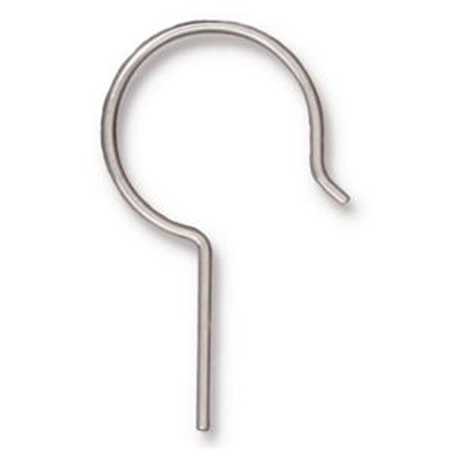 Tierracast Earwires: French Hoop Sterling Silver w/.53 Inch Blank | Pack of 4