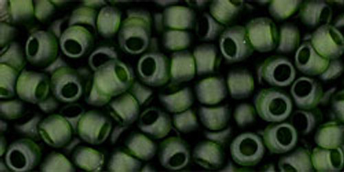 Round Seed Bead by Toho - #940-F Olivine Transparent Matte