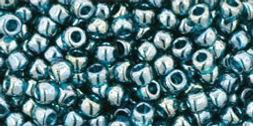 Round Seed Bead by Toho - #0108-BD Teal Transparent Luster