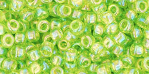 Round Seed Bead by Toho - #0164 Lime Green Transparent Rainbow