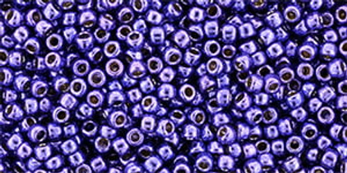 Round Seed Bead by Toho - #PF581 PermaFinish - Galvanized Violet Round Seed Bead by Toho - #PF581 PermaFinish - Galvanized Violet