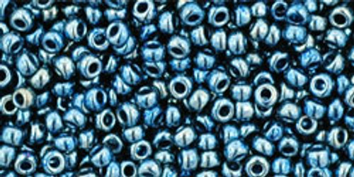 Round Seed Bead by Toho - #511 Galvanized Peacock Blue Round Seed Bead by Toho - #511 Galvanized Peacock Blue