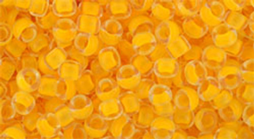 Round Seed Bead by Toho - #801-F Luminous Neon Tangerine Matte