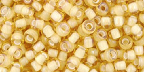 Round Seed Bead by Toho - #948 Jonquil / White Inside Color Lined