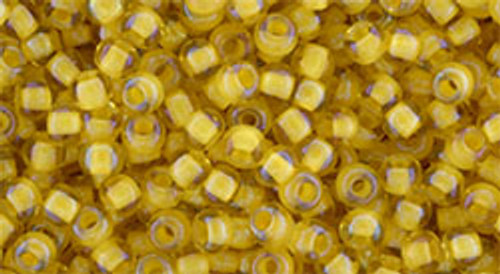 Round Seed Bead by Toho - #949 Jonquil / Yellow Opaque Inside Color Lined