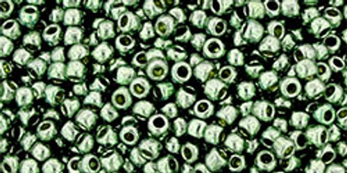 Round Seed Bead by Toho - #PF565 PermaFinish - Galvanized Blue Slate Round Seed Bead by Toho - #PF565 PermaFinish - Galvanized Blue Slate